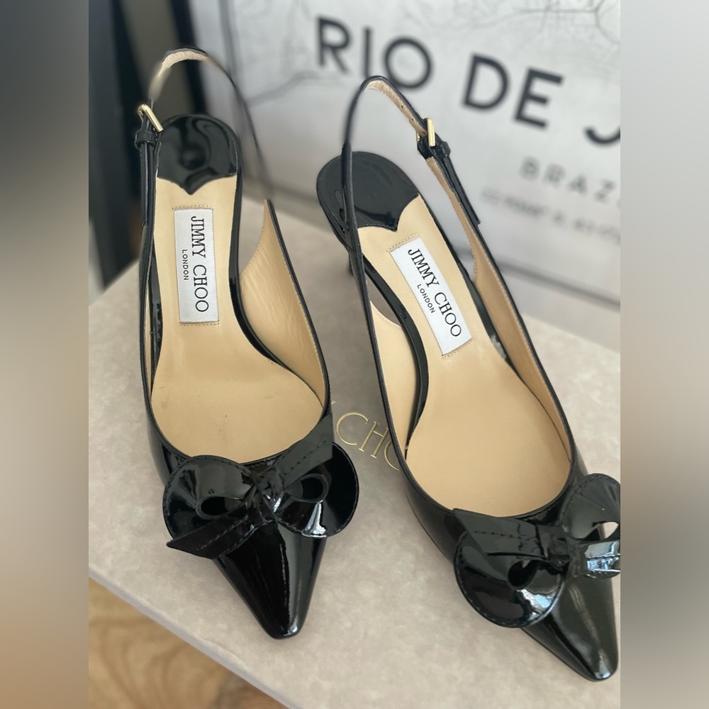 Black Patent Leather Jimmy Choo